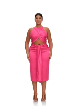 Reni Midi Dress-Ruby<Andrea Iyamah New
