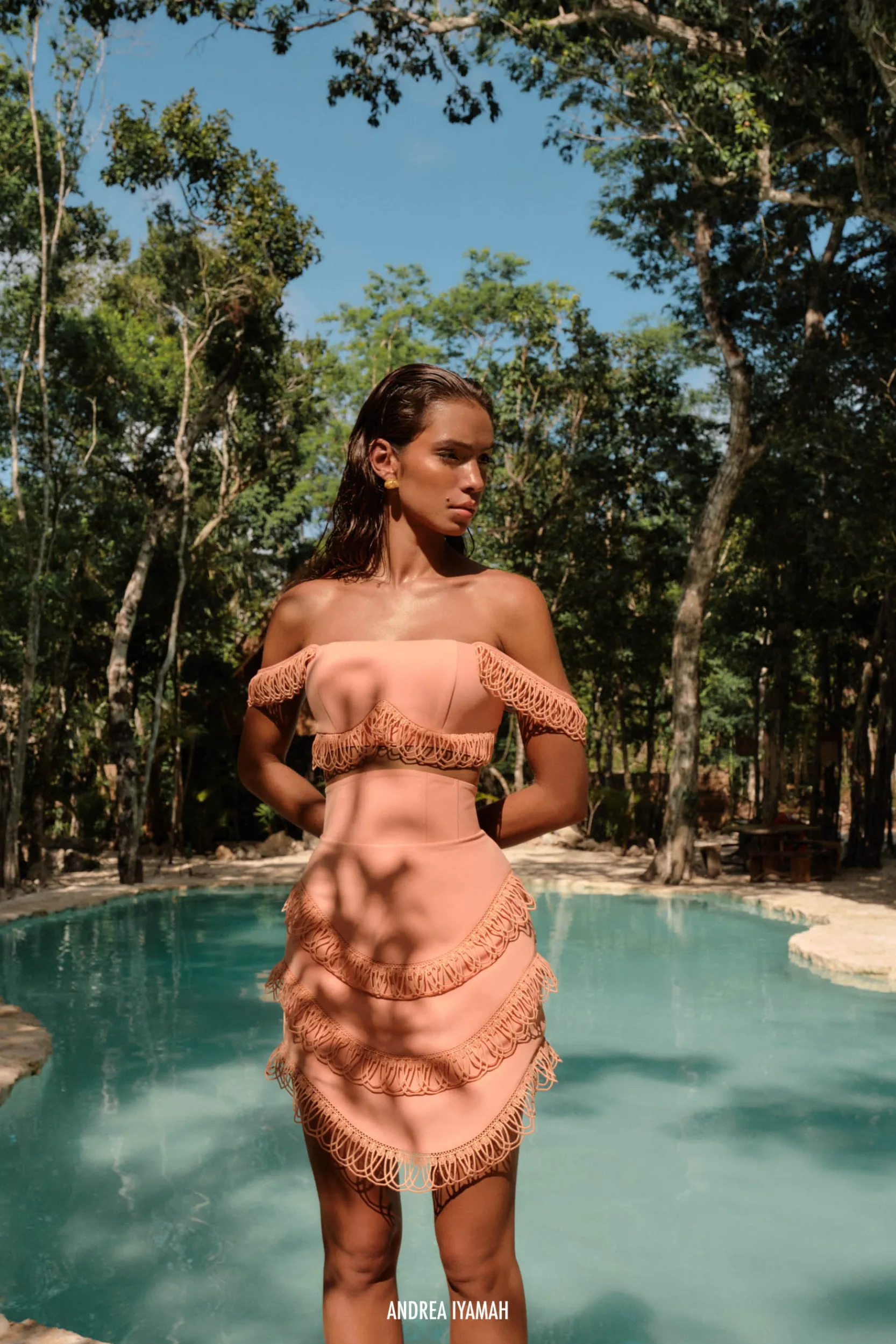 Rizo Crop Top-Powder Peach<Andrea Iyamah Fashion