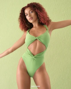 Rora One Piece Swimsuit-Aloe<Andrea Iyamah Best Sale