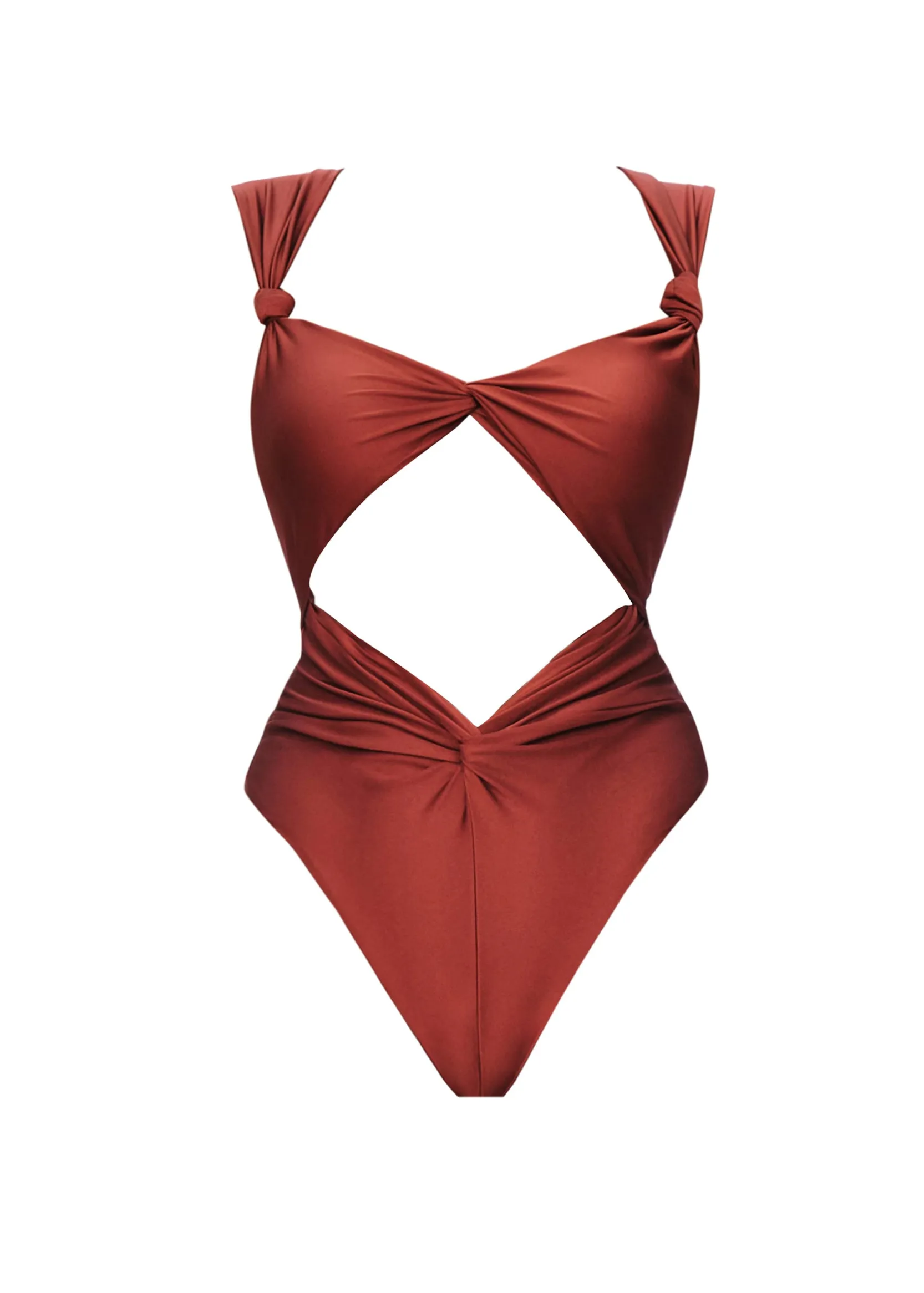 Rora One Piece Swimsuit-Chocolate<Andrea Iyamah Best