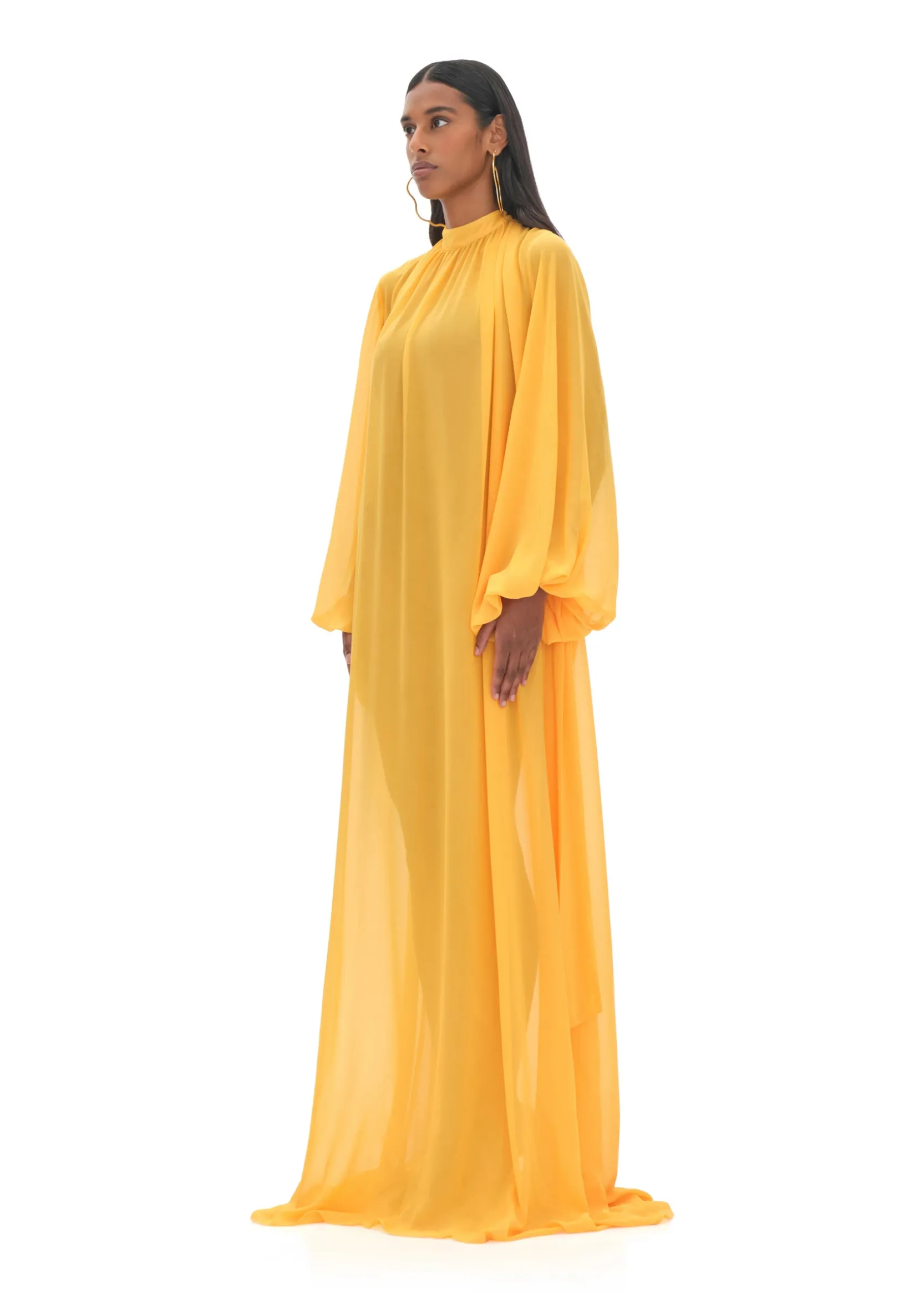 Sade Cover-Up Marigold Dress<Andrea Iyamah Sale