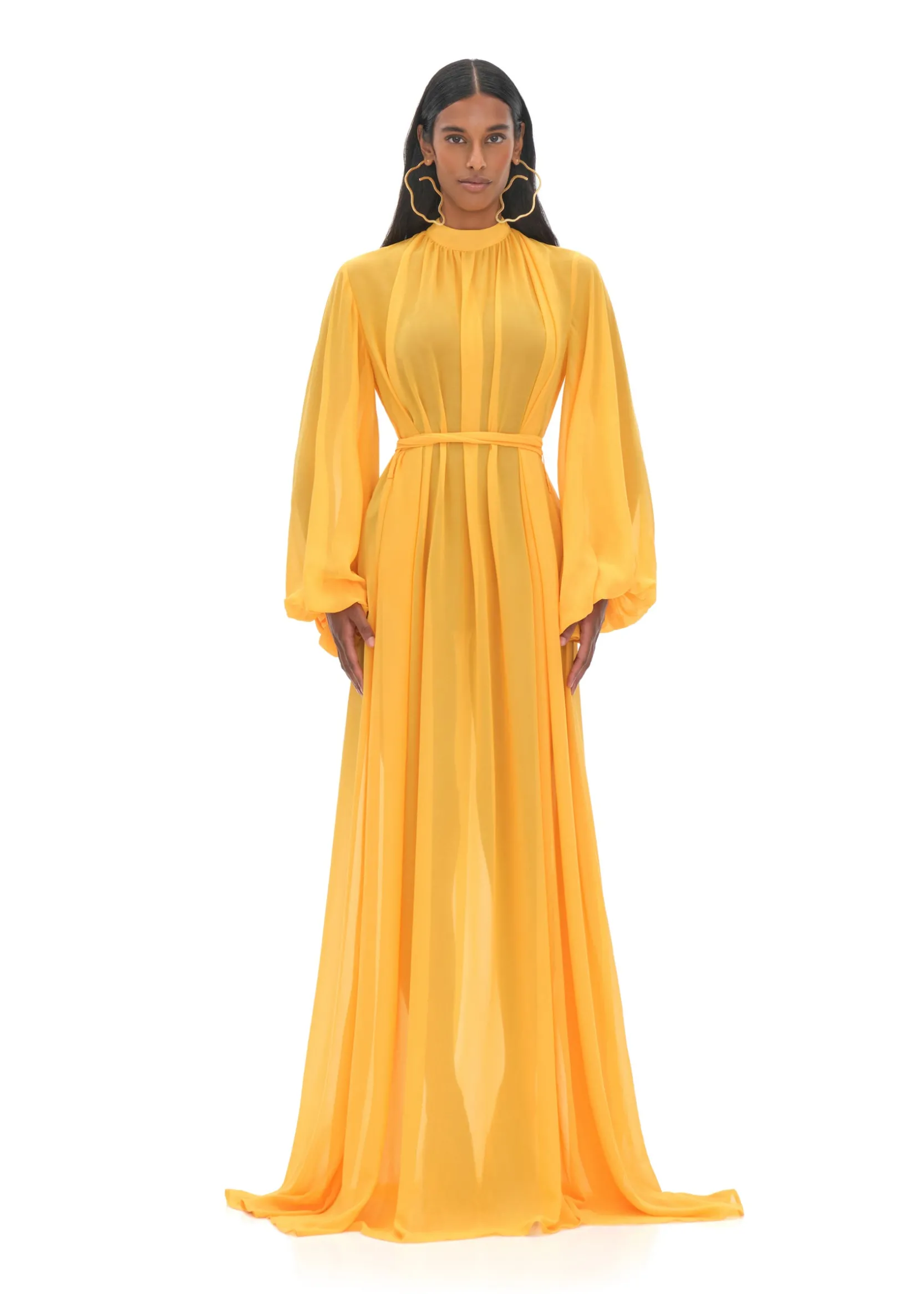 Sade Cover-Up Marigold Dress<Andrea Iyamah Sale
