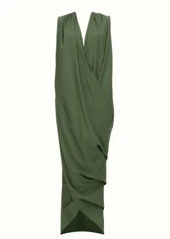 Sayo Kaftan Dress-Forest<Andrea Iyamah Best
