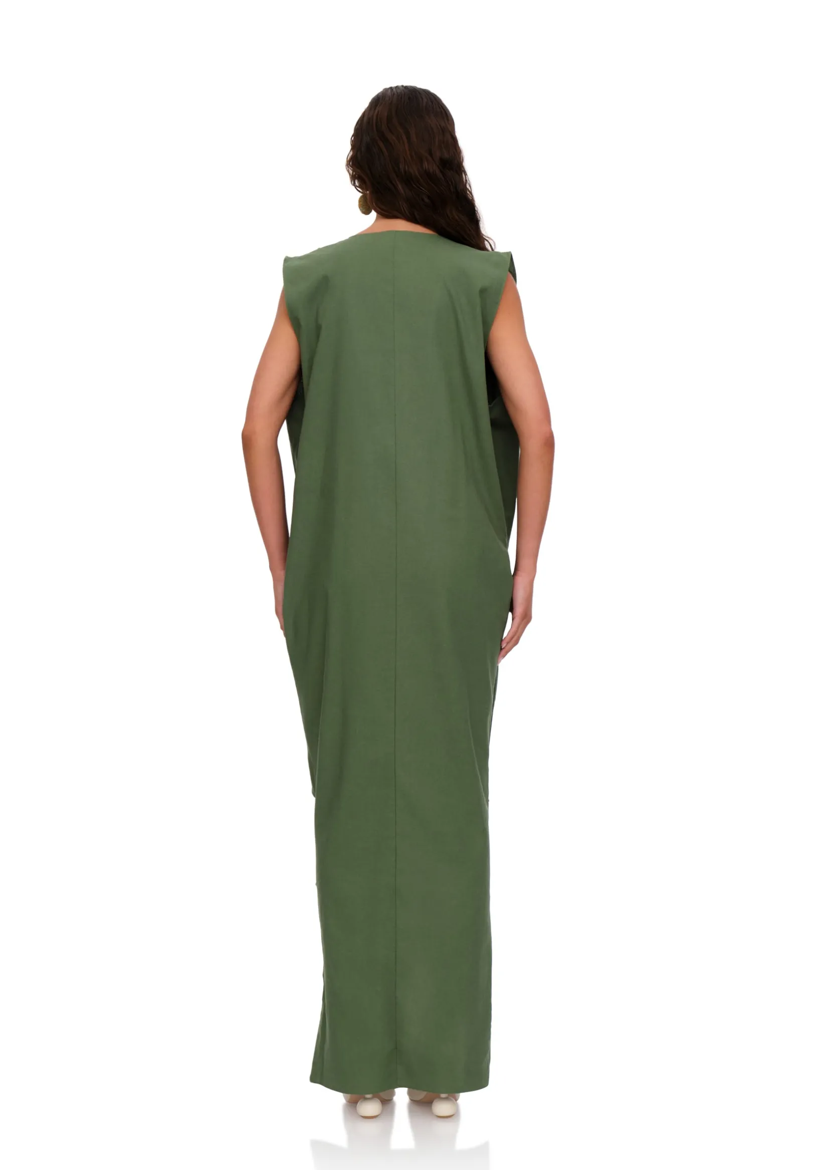 Sayo Kaftan Dress-Forest<Andrea Iyamah Best