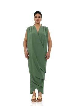 Sayo Kaftan Dress-Forest<Andrea Iyamah Best