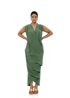 Sayo Kaftan Dress-Forest<Andrea Iyamah Best