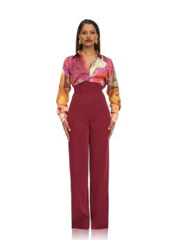 Sita Corset Pants-Plum<Andrea Iyamah Store