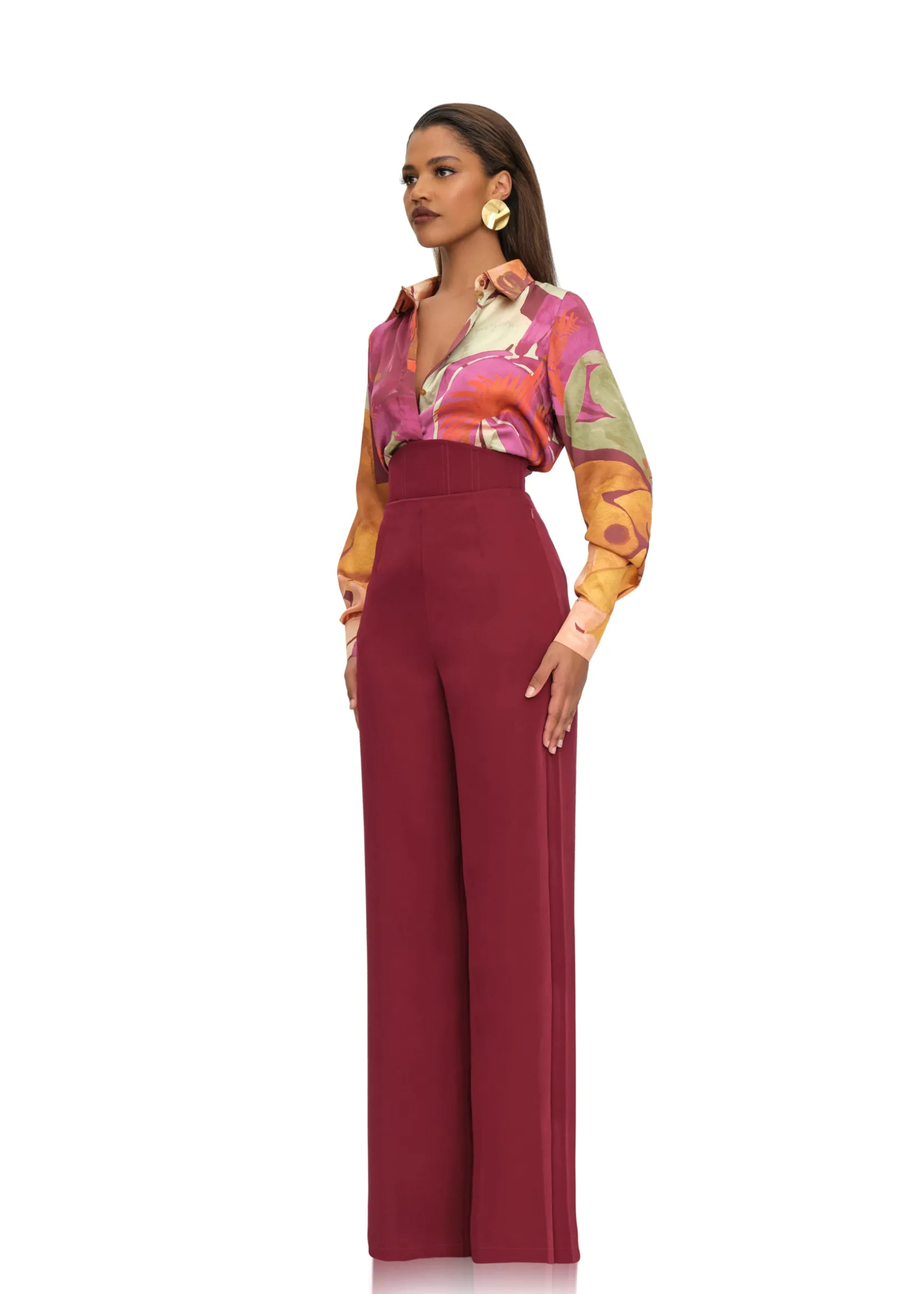 Sita Corset Pants-Plum<Andrea Iyamah Store