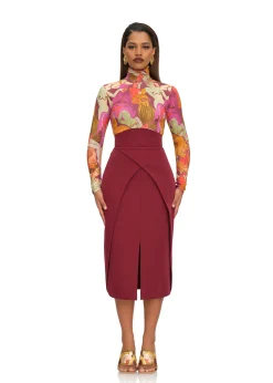 Sita Corset Skirt-Plum<Andrea Iyamah Outlet