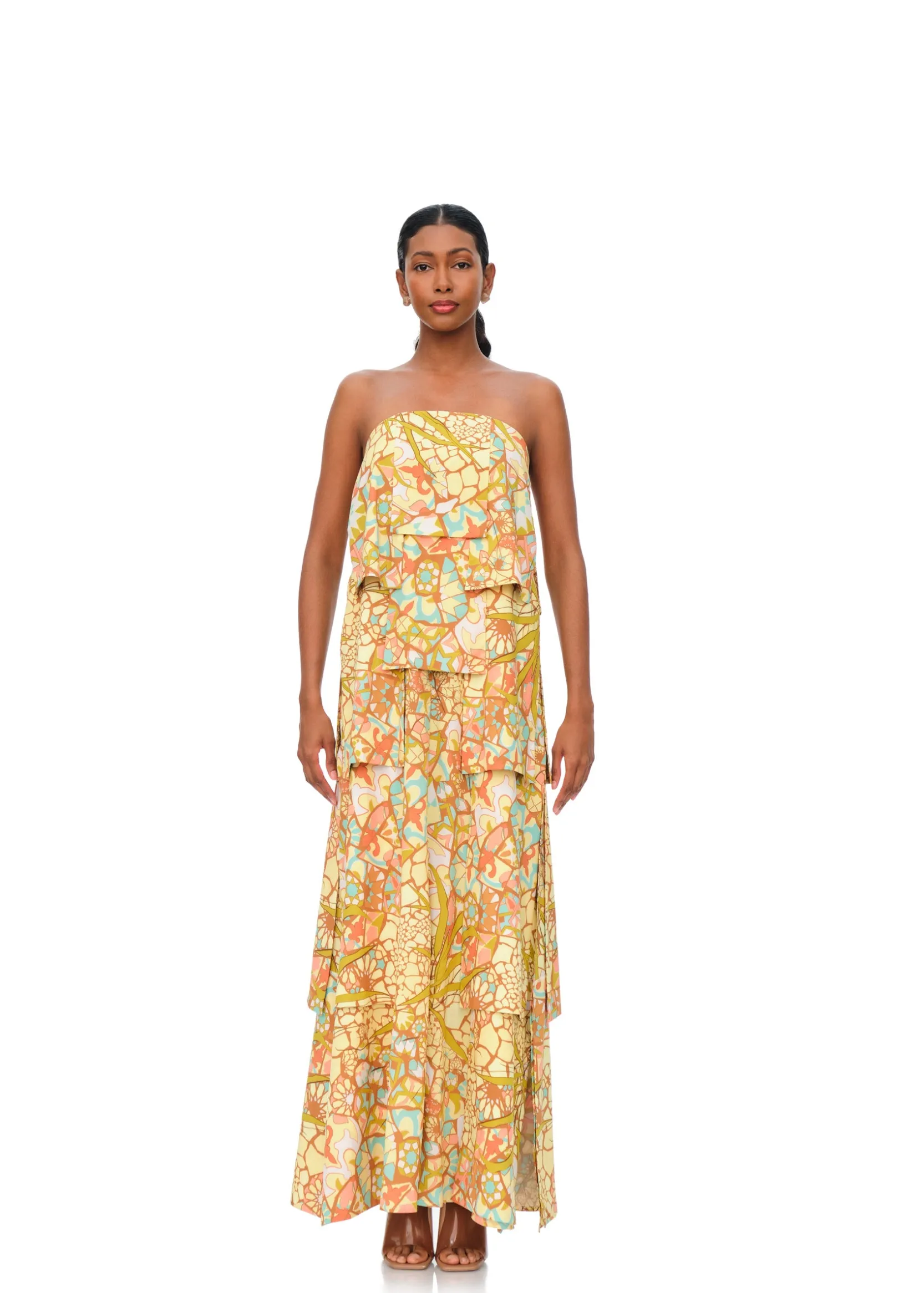 Strata Maxi Dress-Ilia Print<Andrea Iyamah Best Sale