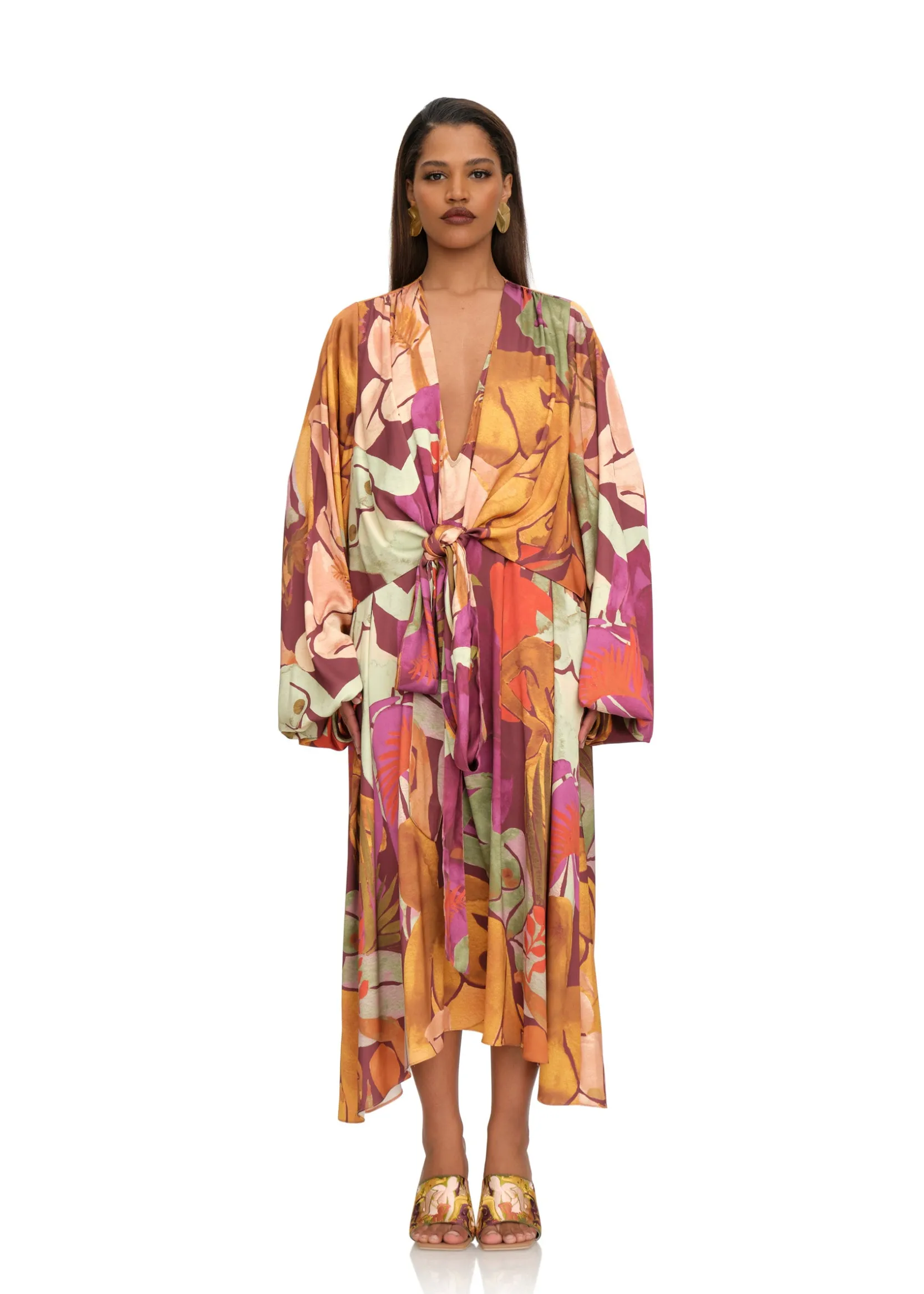 Takwa Dress-Eve Print<Andrea Iyamah Hot
