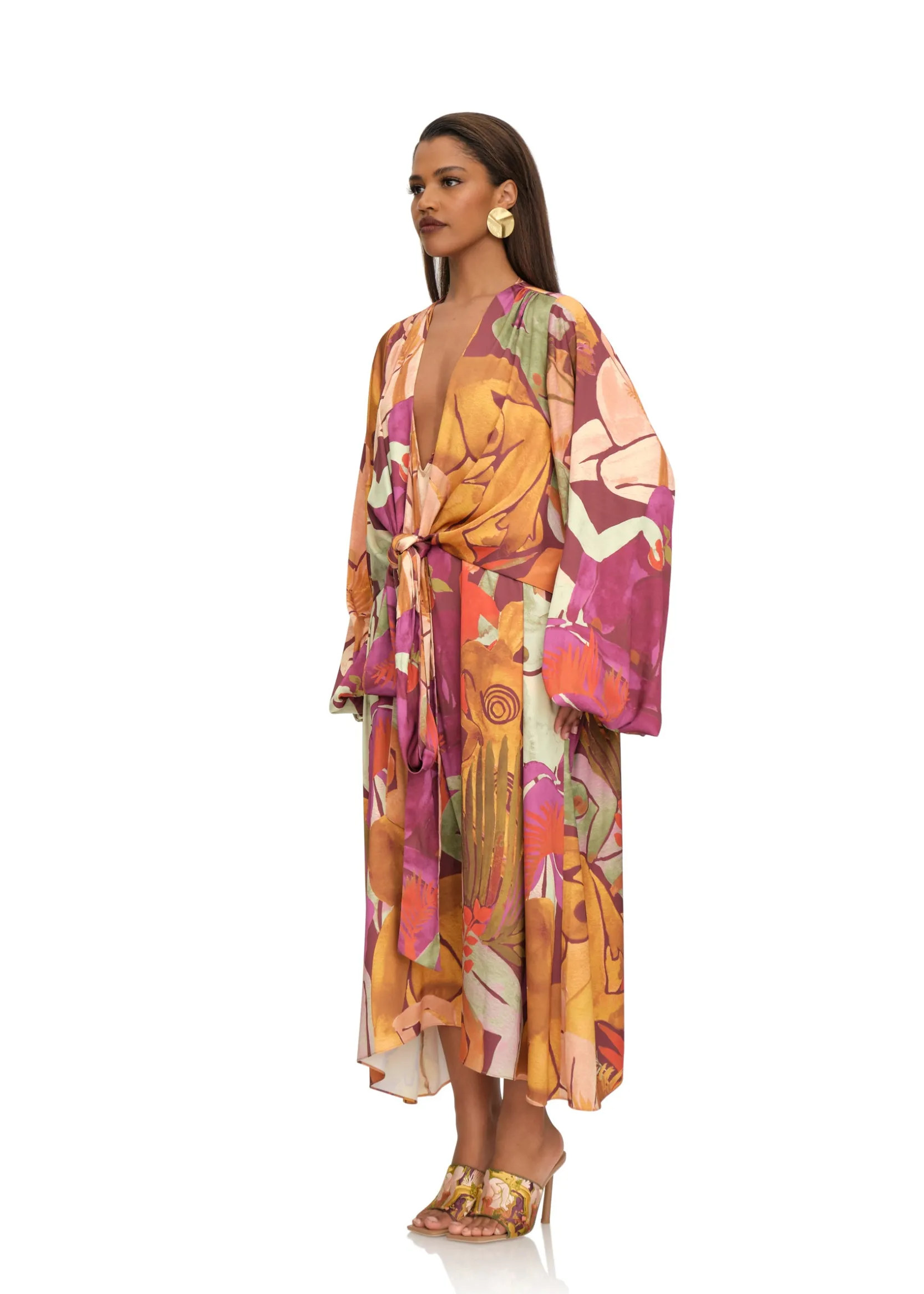Takwa Dress-Eve Print<Andrea Iyamah Hot