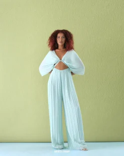 Thero Jumpsuit-Mint Blue<Andrea Iyamah Best Sale
