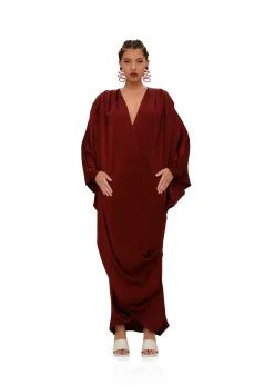 Tibara Kaftan Dress-Cinnamon<Andrea Iyamah Best