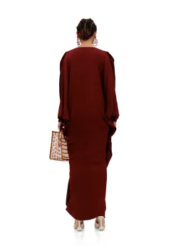 Tibara Kaftan Dress-Cinnamon<Andrea Iyamah Best