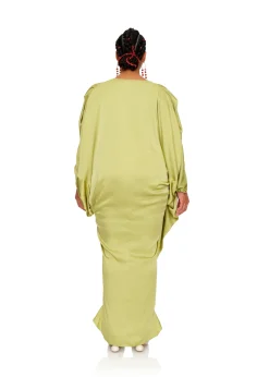 Tibara Kaftan Dress-Lime<Andrea Iyamah Sale