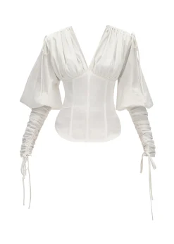 Tula White Corset Top<Andrea Iyamah Best