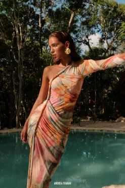 Turi Mesh Dress-Zuli<Andrea Iyamah Fashion