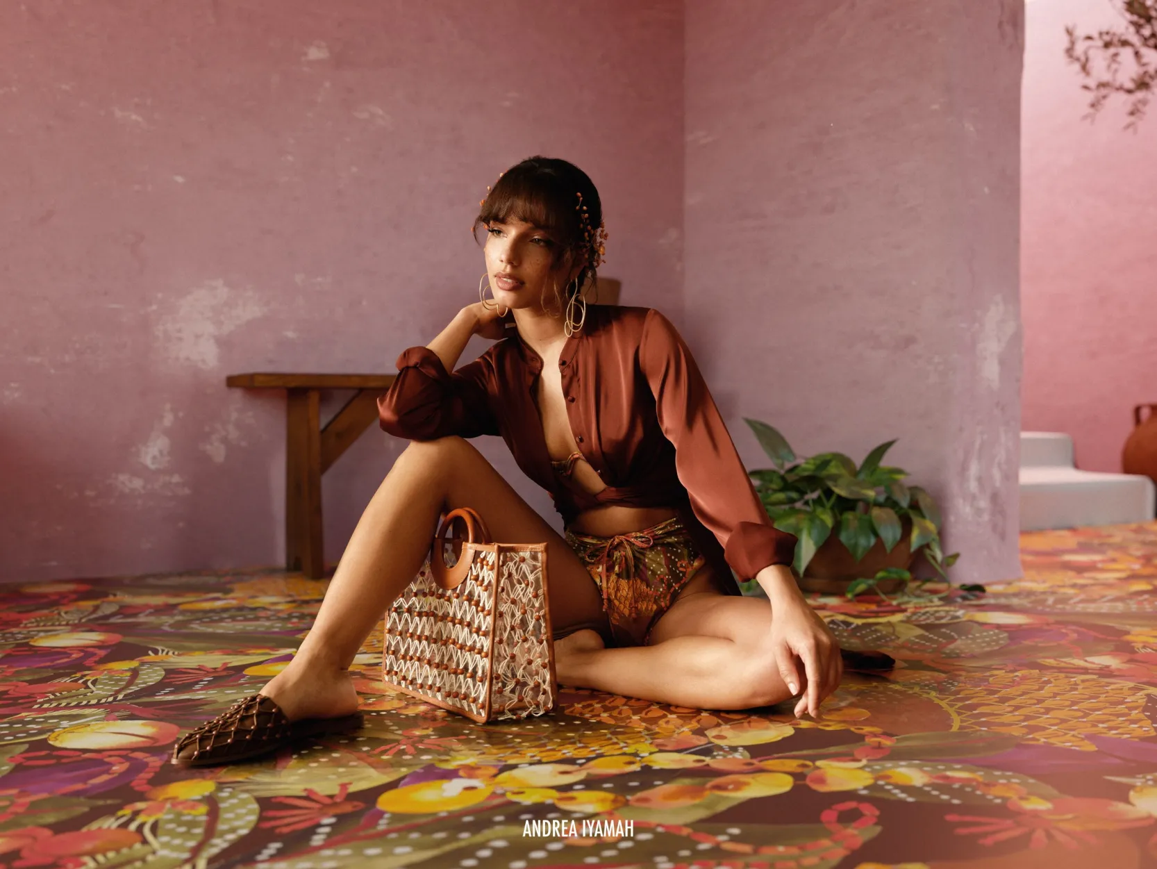 Uchi Tunic-Chocolate<Andrea Iyamah Discount