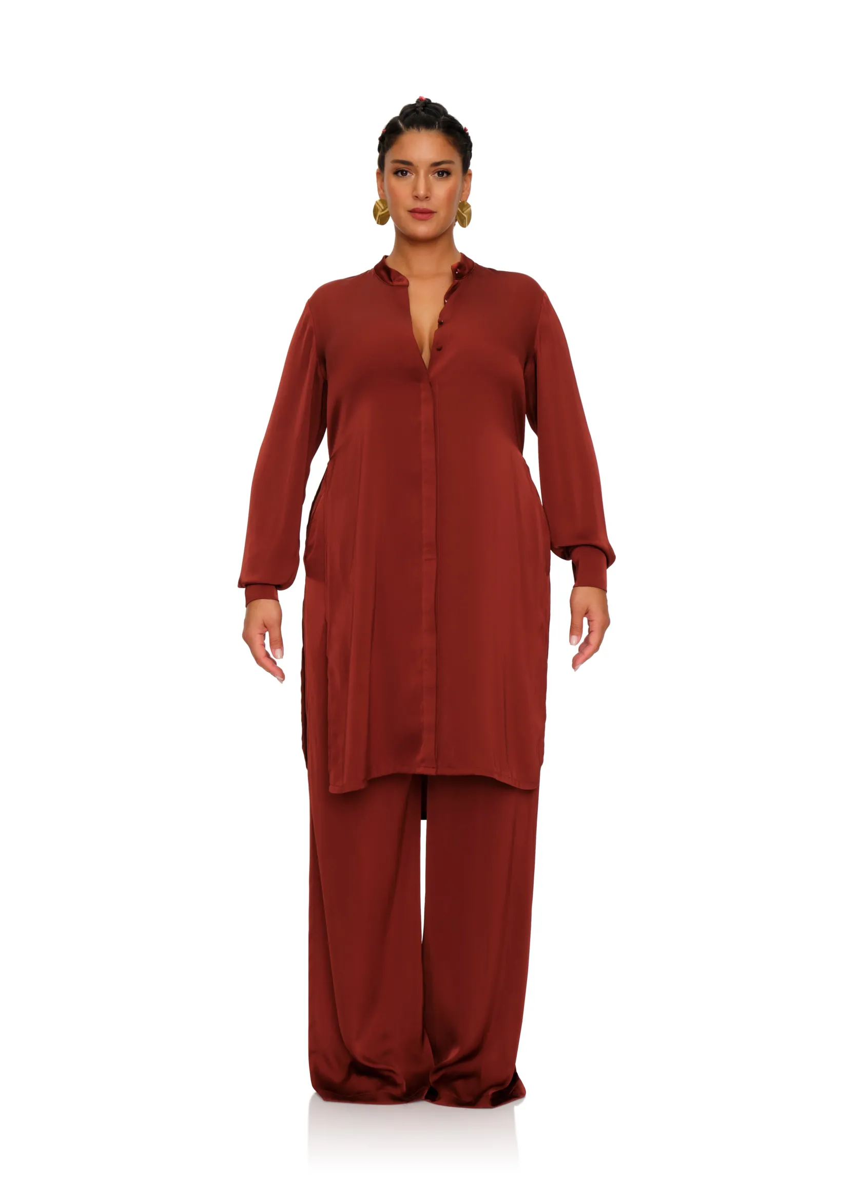 Uchi Tunic-Chocolate<Andrea Iyamah Discount