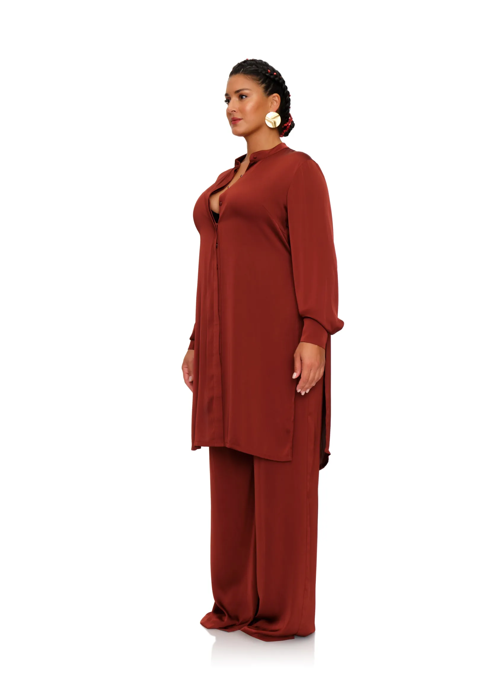 Uchi Tunic-Chocolate<Andrea Iyamah Discount