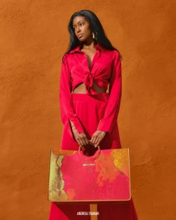 Vana Shirt-Ruby<Andrea Iyamah Sale