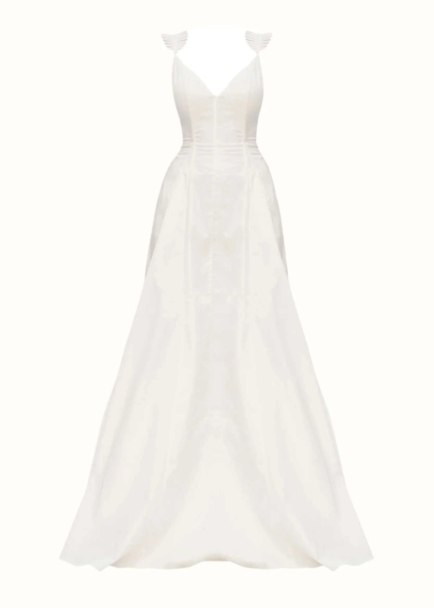 Vola Maxi Dress-Ivory<Andrea Iyamah Fashion