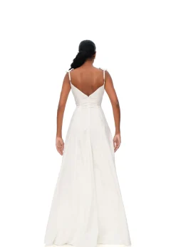 Vola Maxi Dress-Ivory<Andrea Iyamah Fashion