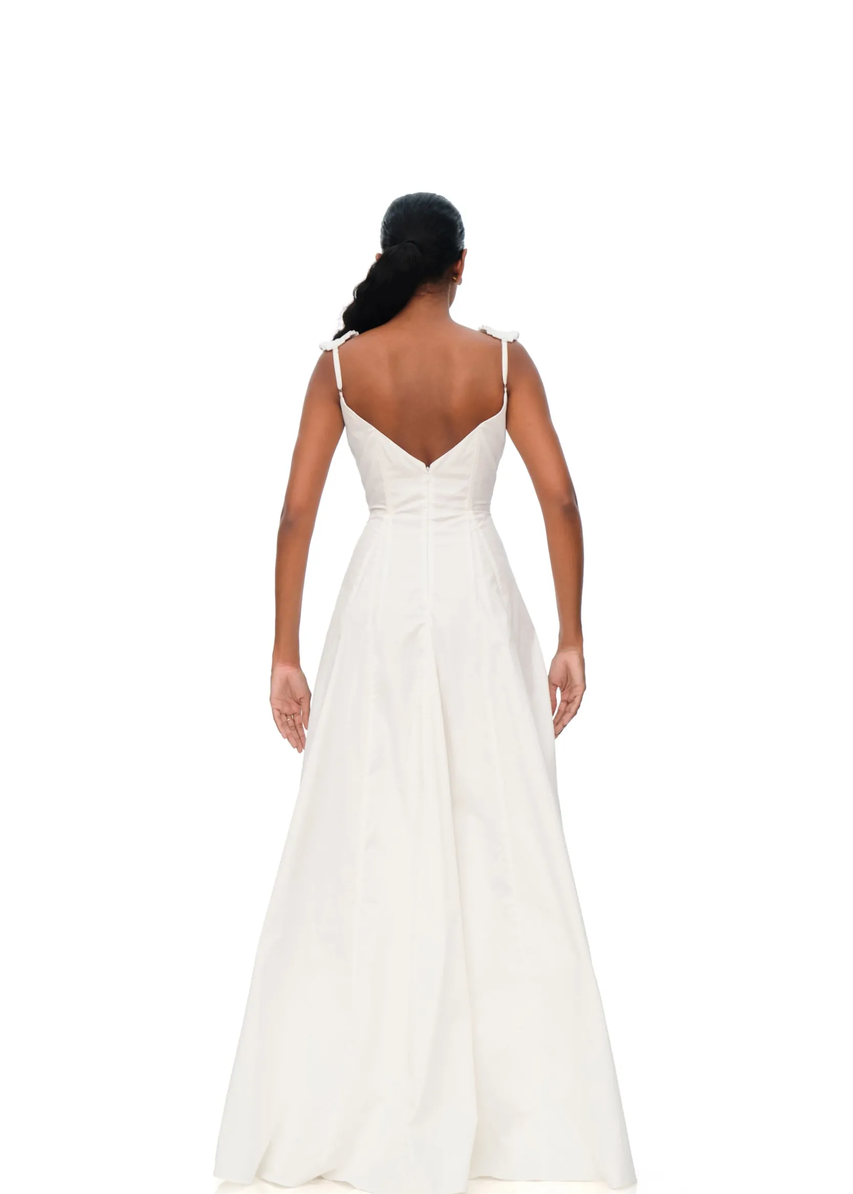 Vola Maxi Dress-Ivory<Andrea Iyamah Fashion