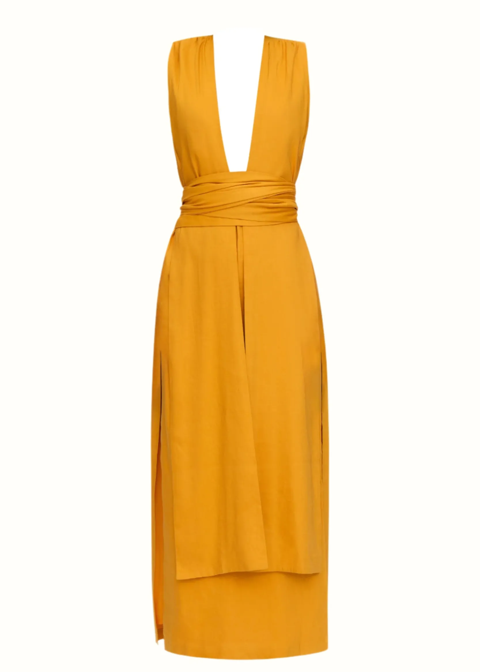 Zado Dress-Gold<Andrea Iyamah Shop