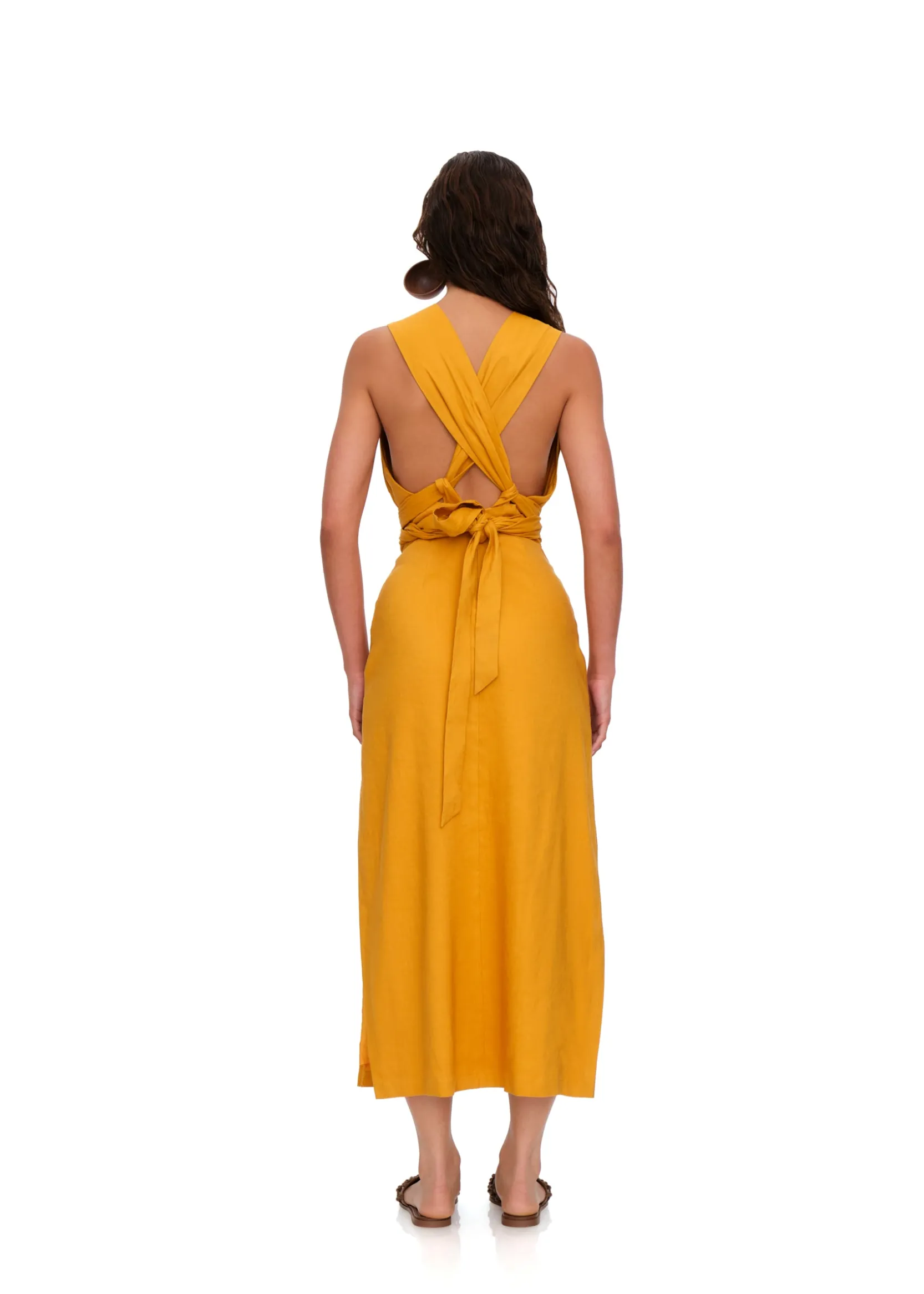 Zado Dress-Gold<Andrea Iyamah Shop